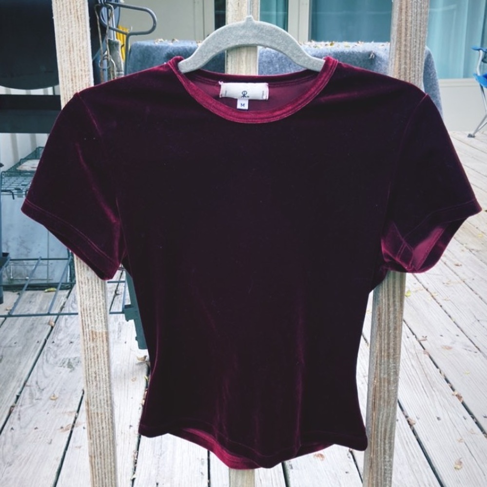 Maroon Velvet Shirt